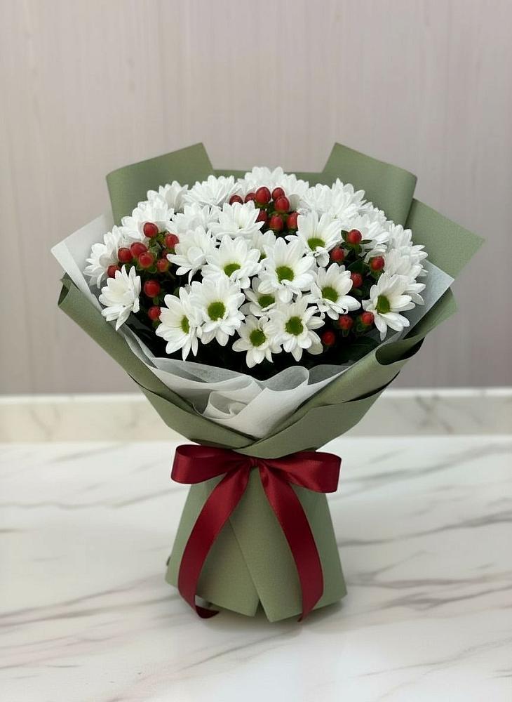 Букет цветов из: Хризантемы в Краснознаменске Московской области