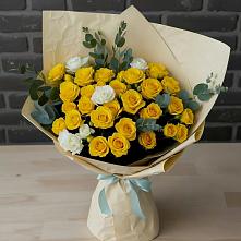 Букет цветов из:  Розы #REPLACE_PRED# Краснознаменске Московской области