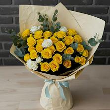 Букет цветов из:  Розы в Краснознаменске Московской области