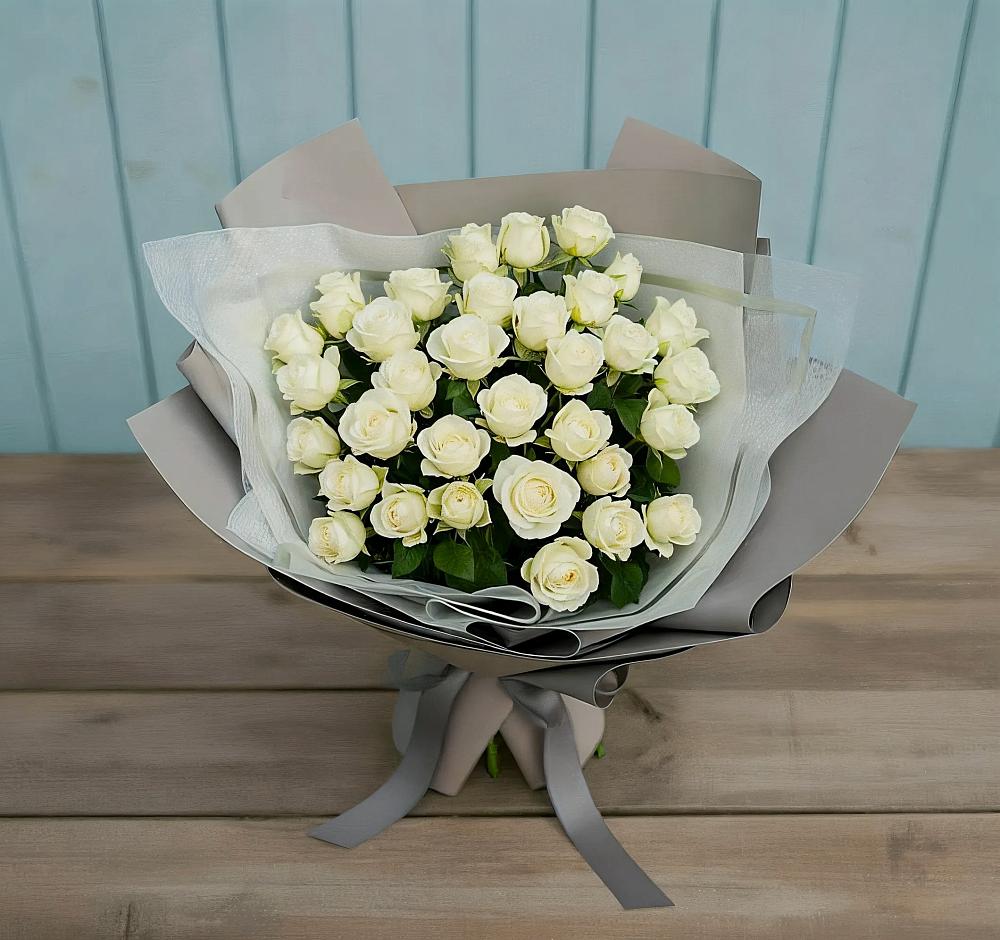 Букет Белоснежная нежность в Краснознаменске Московской области