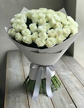 Букет 35 Белых роз в Краснознаменске Московской области