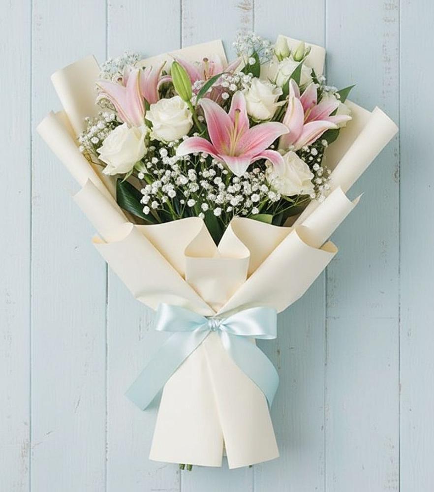 Букет цветов из: Лилии в Краснознаменске Московской области