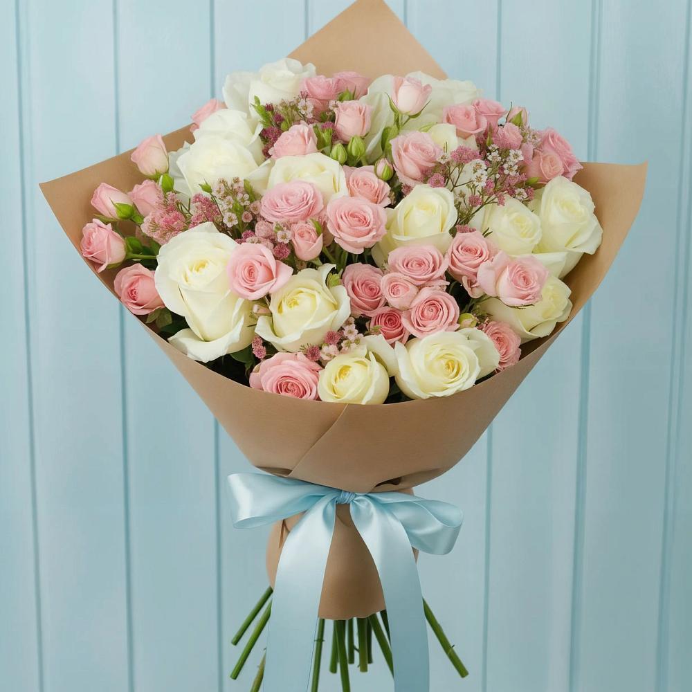 Букет цветов из: Розы в Краснознаменске Московской области