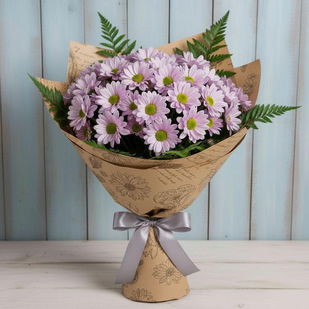 Букет цветов из: Хризантемы в Краснознаменске Московской области