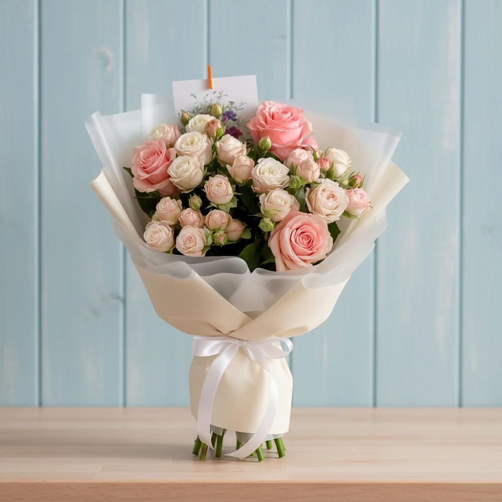 Букет цветов из: Розы в Краснознаменске Московской области