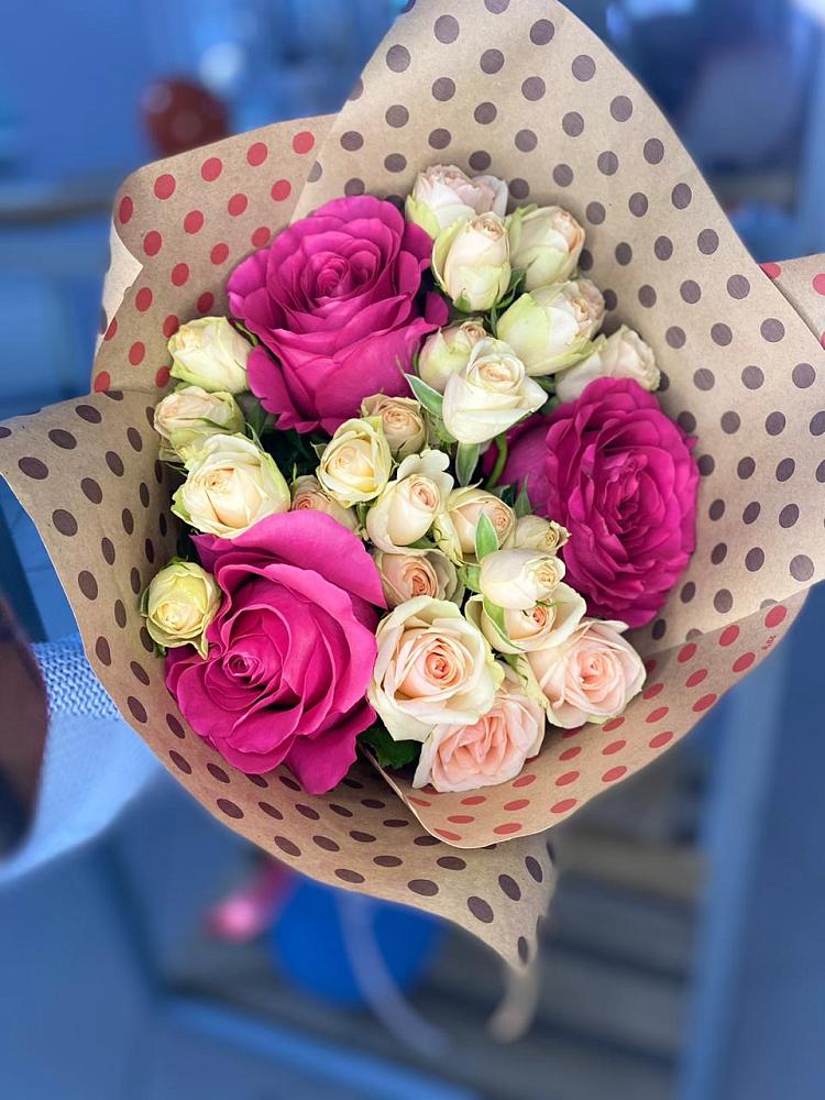 Букет цветов из: Розы в Краснознаменске Московской области