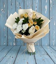 Букет цветов из:  Розы и Хризантемы в Краснознаменске Московской области