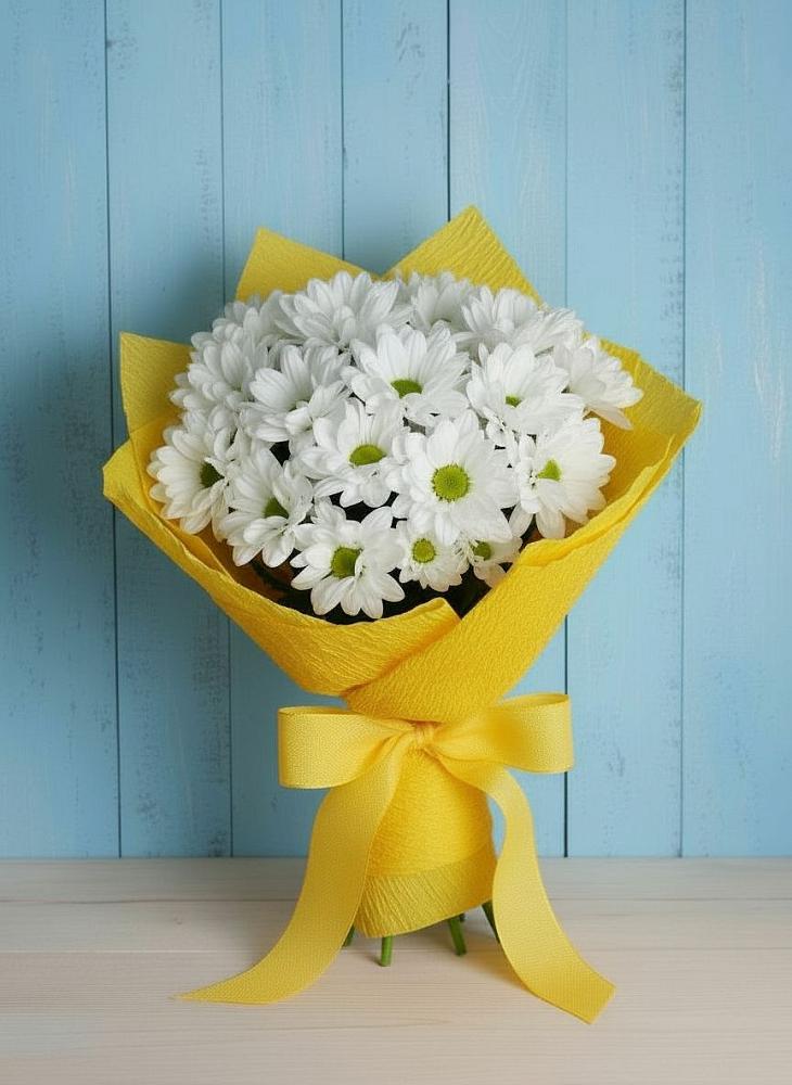 Букет цветов из: Хризантемы в Краснознаменске Московской области