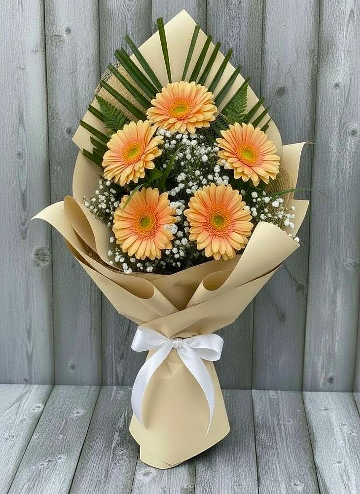 Букет цветов из: Герберы в Краснознаменске Московской области