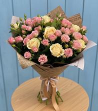 Букет цветов из:  Розы в Краснознаменске Московской области