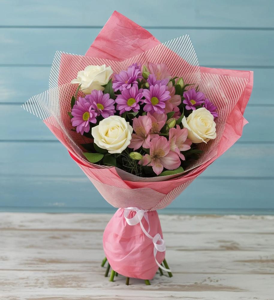 Букет цветов из: Герберы в Краснознаменске Московской области