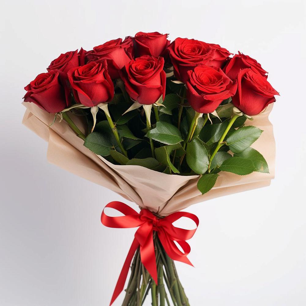 Букет 11 Красных роз Эдлесс Лав в Краснознаменске Московской области
